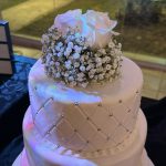 BOUQUET  DE TORTA  GYPSHOPILAS Y ROSAS