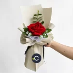 Ramo 1 Rosa Individual • Día de los Enamorados